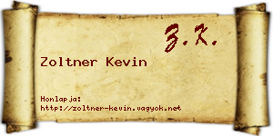 Zoltner Kevin névjegykártya
